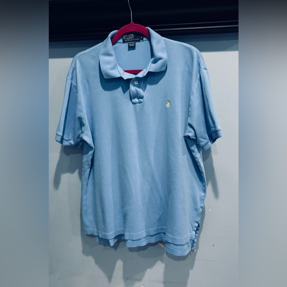 Polo by Ralph Lauren Men's Blue Polo Size Large‎